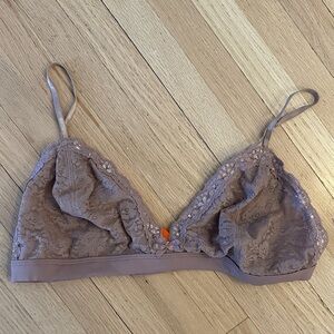 Joe Fresh Lace Bralette in Mauve - Large